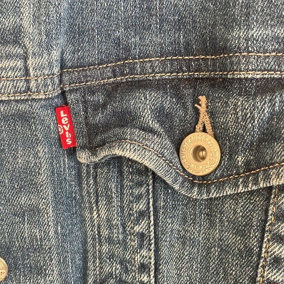 Levi’s Women's Original Denim Jean Trucker Jacket L - Picture 9 of 12